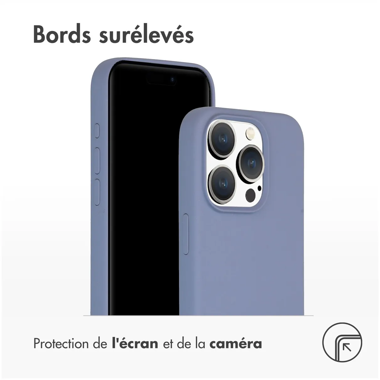 Accezz Liquid Silicone Backcover met MagSafe iPhone 15 Pro Grijs