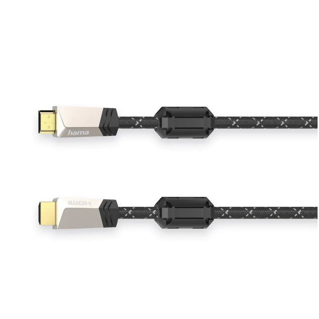Hama Premium HDMI-kabel met ethernet, ferriet, metaal, 3,0 m