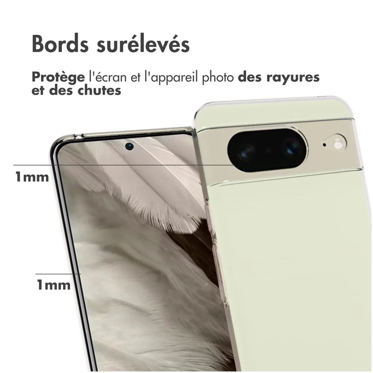 Accezz Clear Backcover Google Pixel 8 Transparant