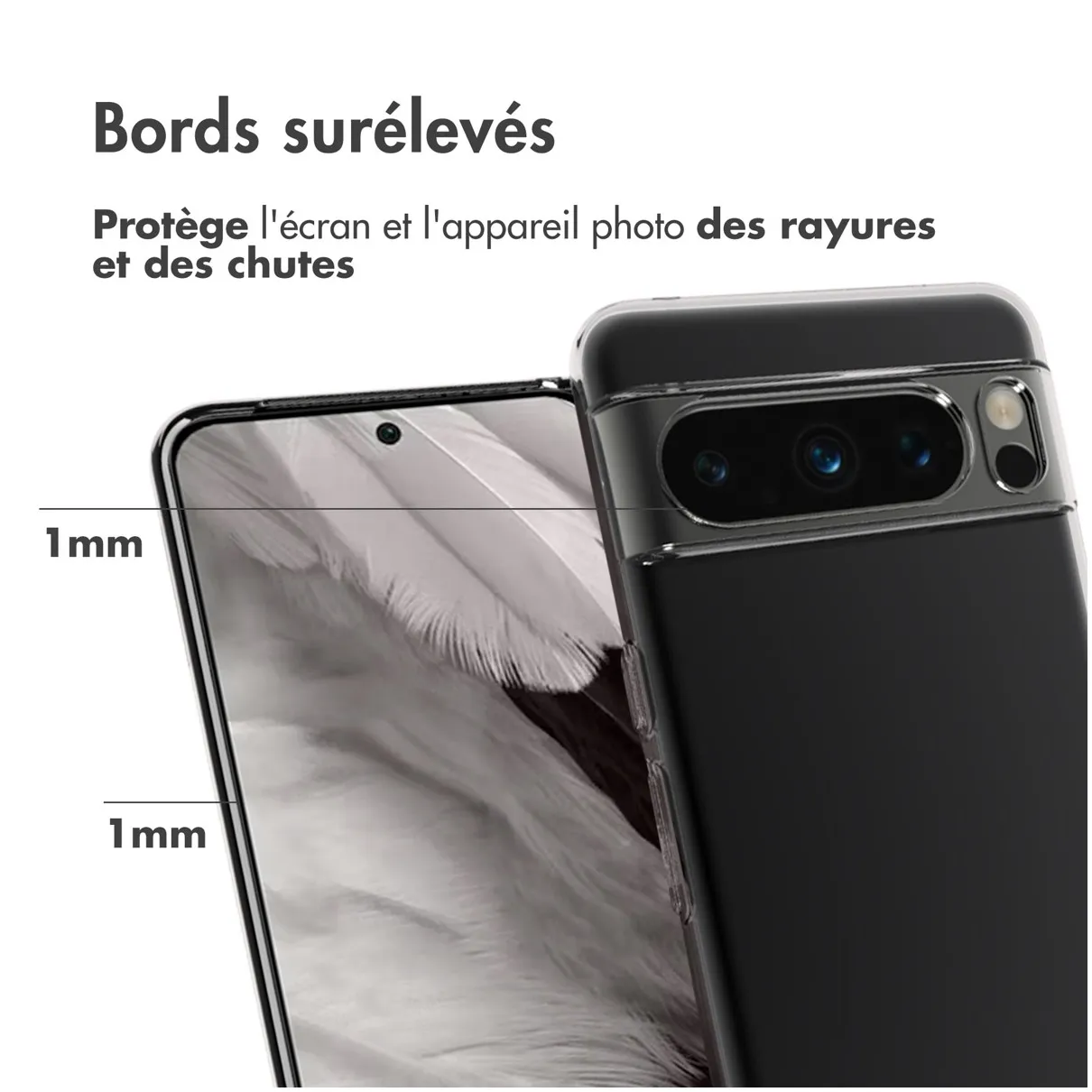 Accezz Clear Backcover Google Pixel 8 Pro Transparant