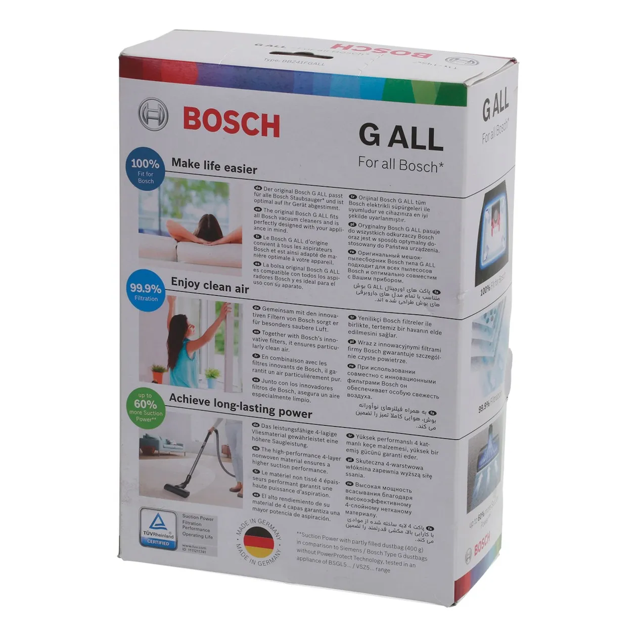 Bosch BBZ41FGALL Bosch/Siemens Wit