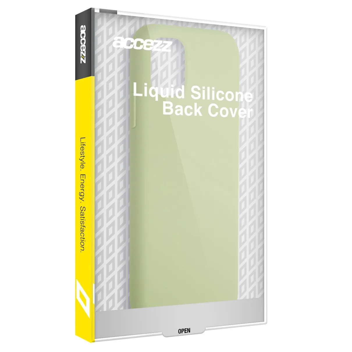 Accezz Liquid Silicone Backcover met MagSafe iPhone 15 Groen