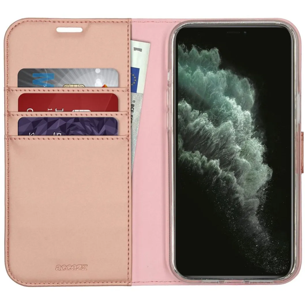 Accezz Wallet Case voor Apple iPhone 12 Pro Max Roze
