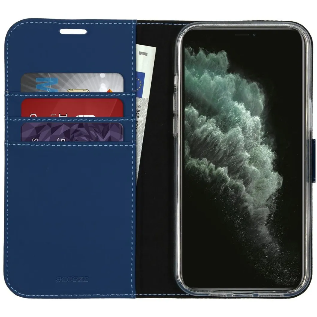 Accezz Wallet Case voor Apple iPhone 12 Pro Max Blauw