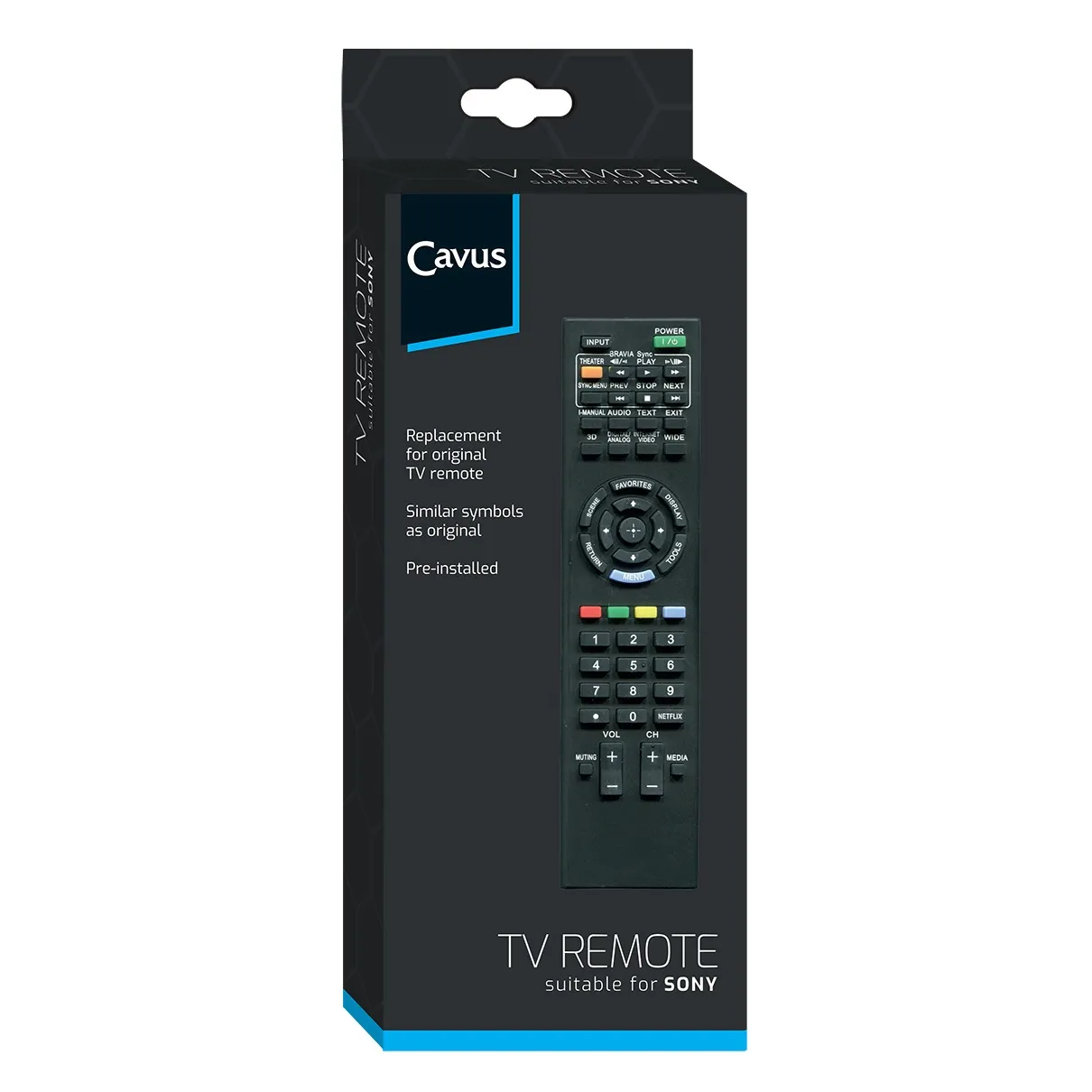 Cavus TV afstandsbediening voor Sony CRC3