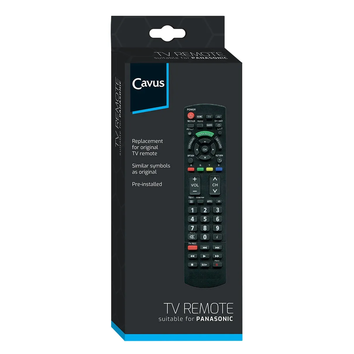 Cavus TV afstandsbediening voor Panasonic CRC5