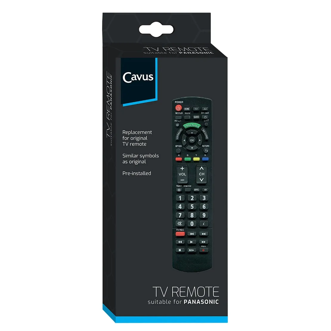 Cavus TV afstandsbediening voor Panasonic CRC5