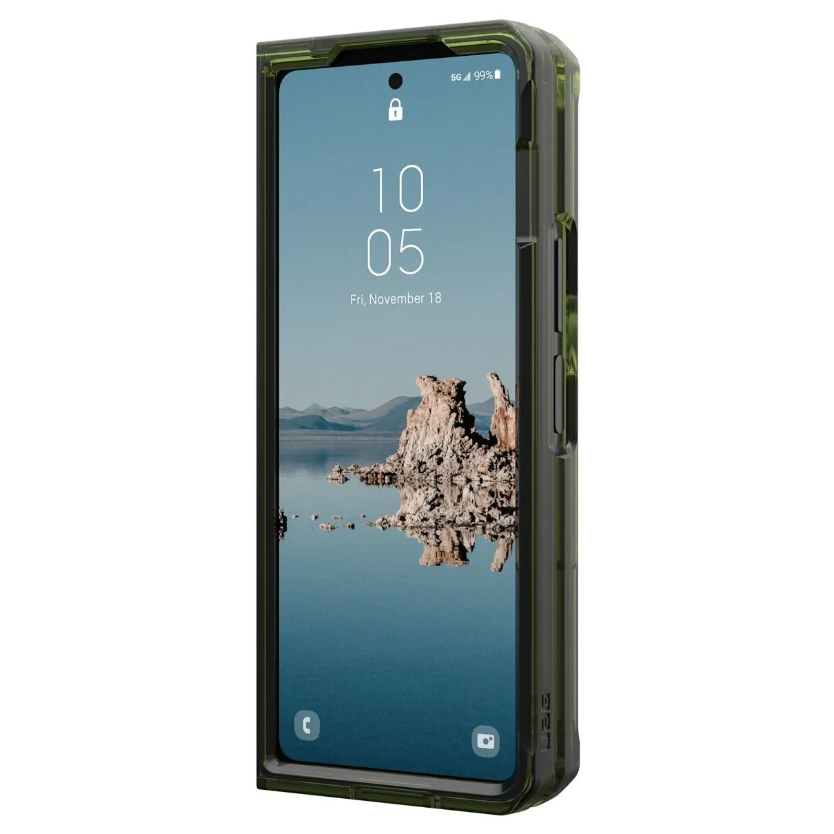 UAG Plyo Pro Backcover Samsung Galaxy Z Fold 5 Olijfgroen
