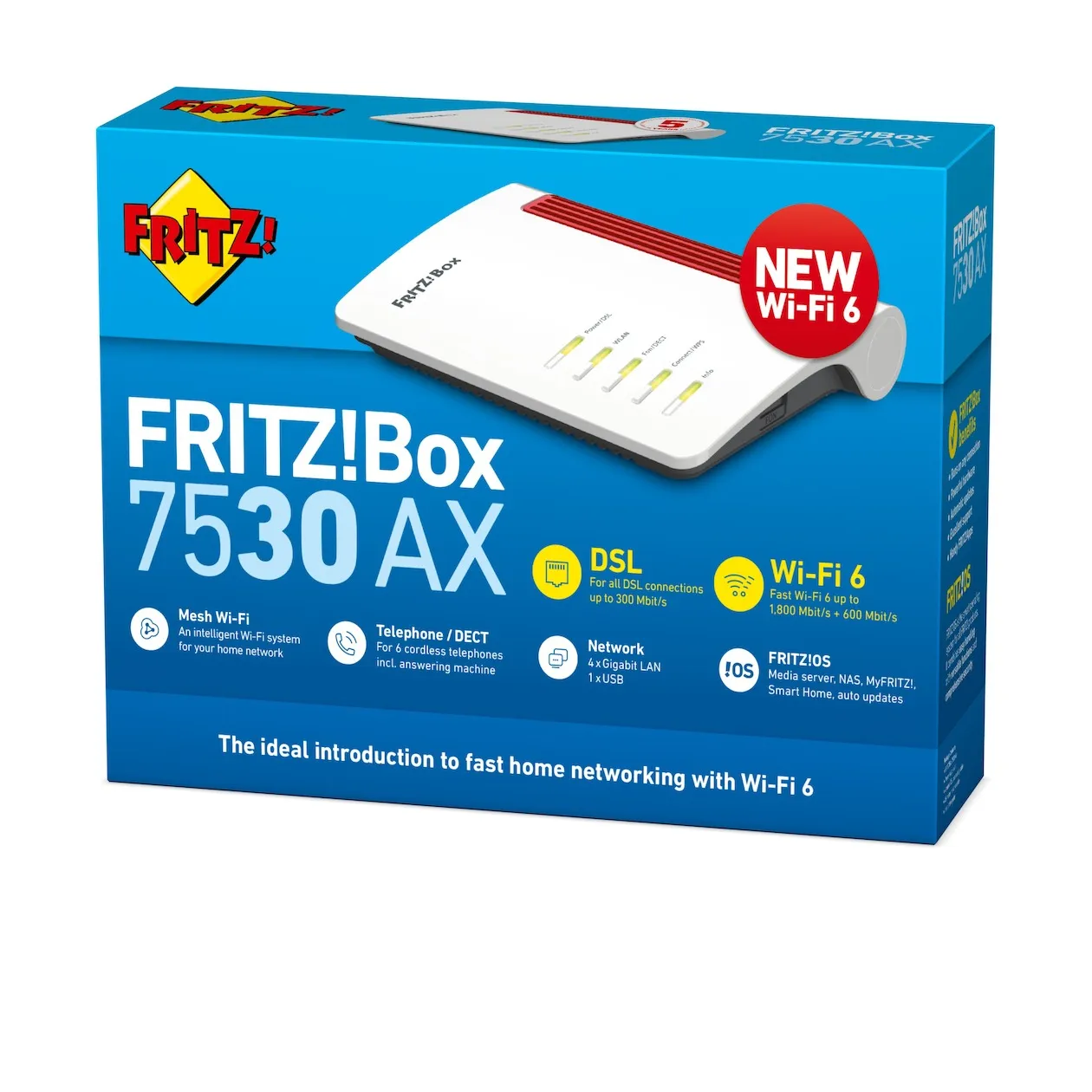 AVM FRITZ!BOX 7530 AX WIFI 6 Rood