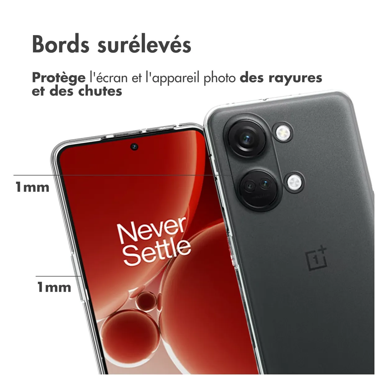 Accezz Clear Backcover OnePlus Nord 3 Transparant