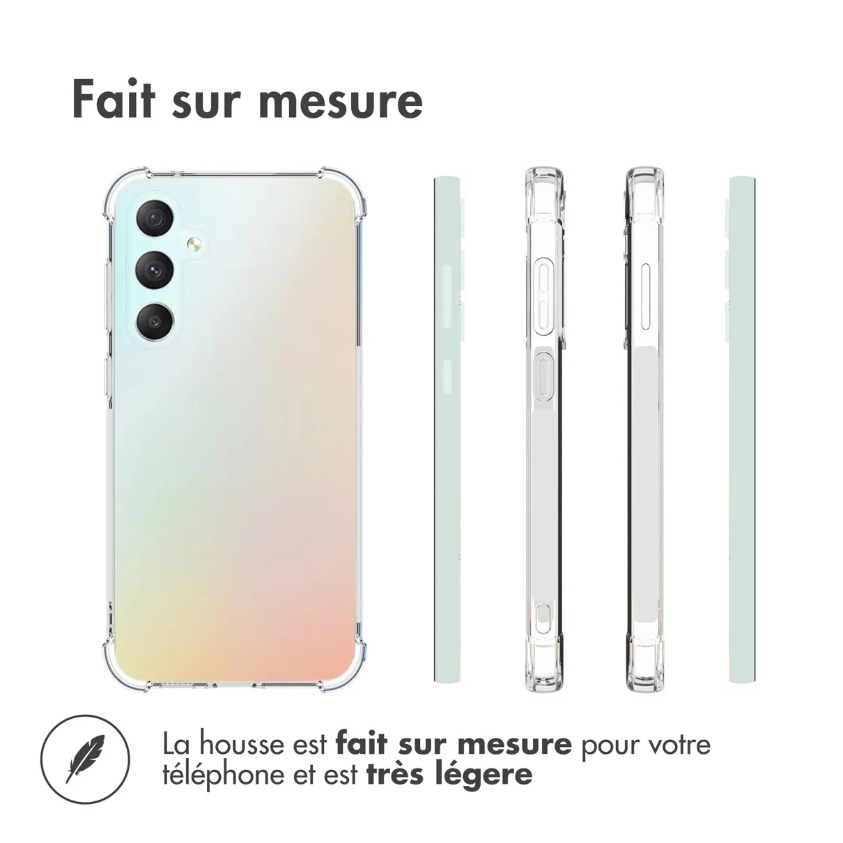 Accezz Clear Backcover Samsung Galaxy S23 FE Transparant