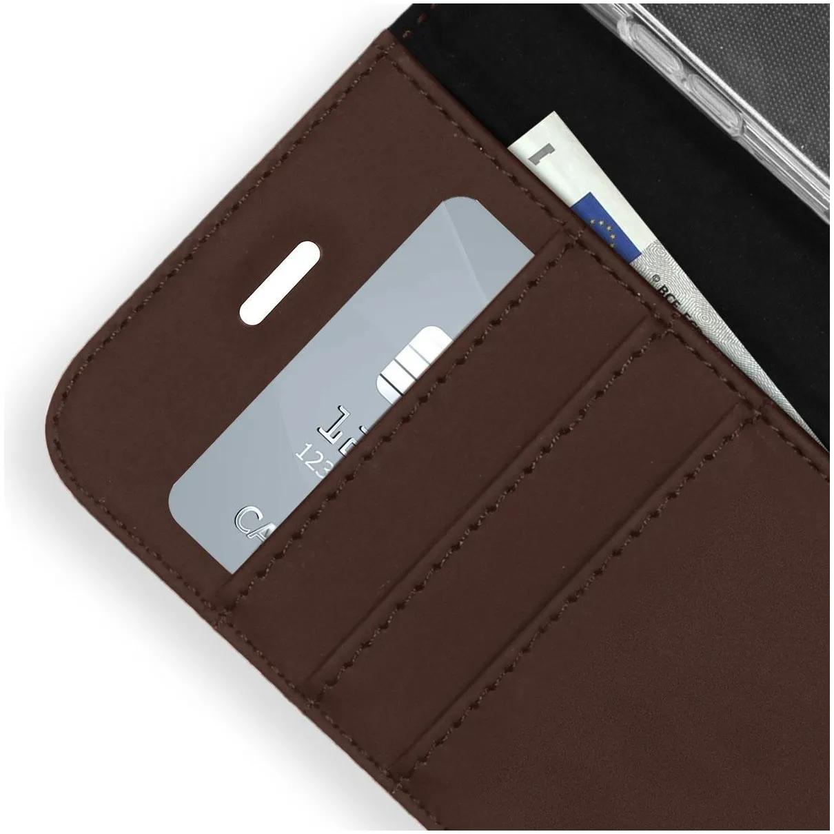 Accezz Wallet Case voor Apple iPhone 14 Pro Max Bruin