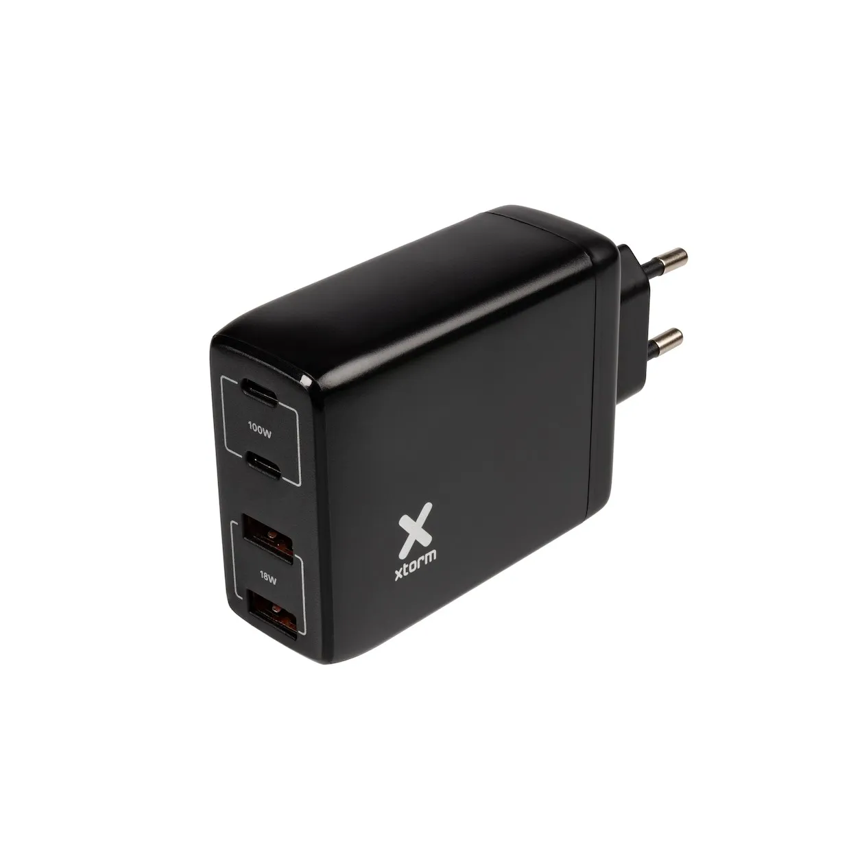 Xtorm Volt Laad Adapter, USB-C PD 100W, 2xUSB-C PD, 2xUSB-A Quick Charge 3.0