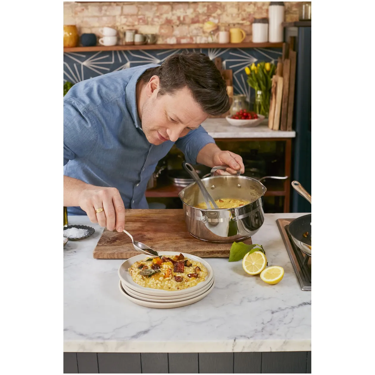 Tefal E311S7 Kookset Cook Smart 4-delig Jamie Oliver