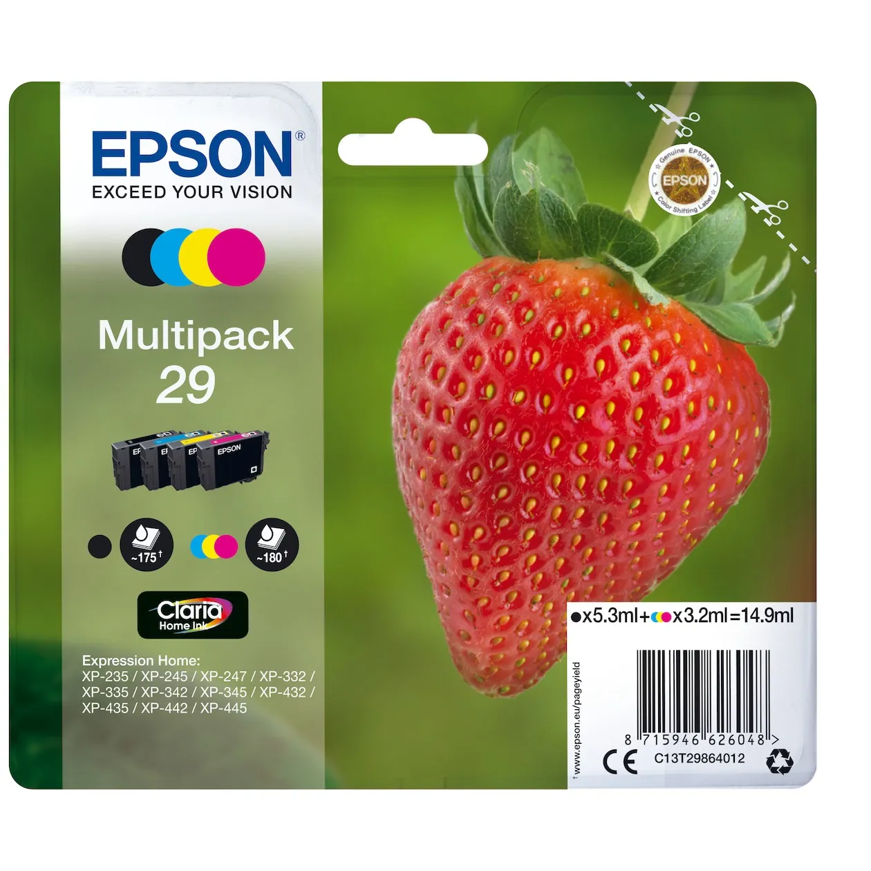 Epson 29 multipack - Aardbei Multi-color