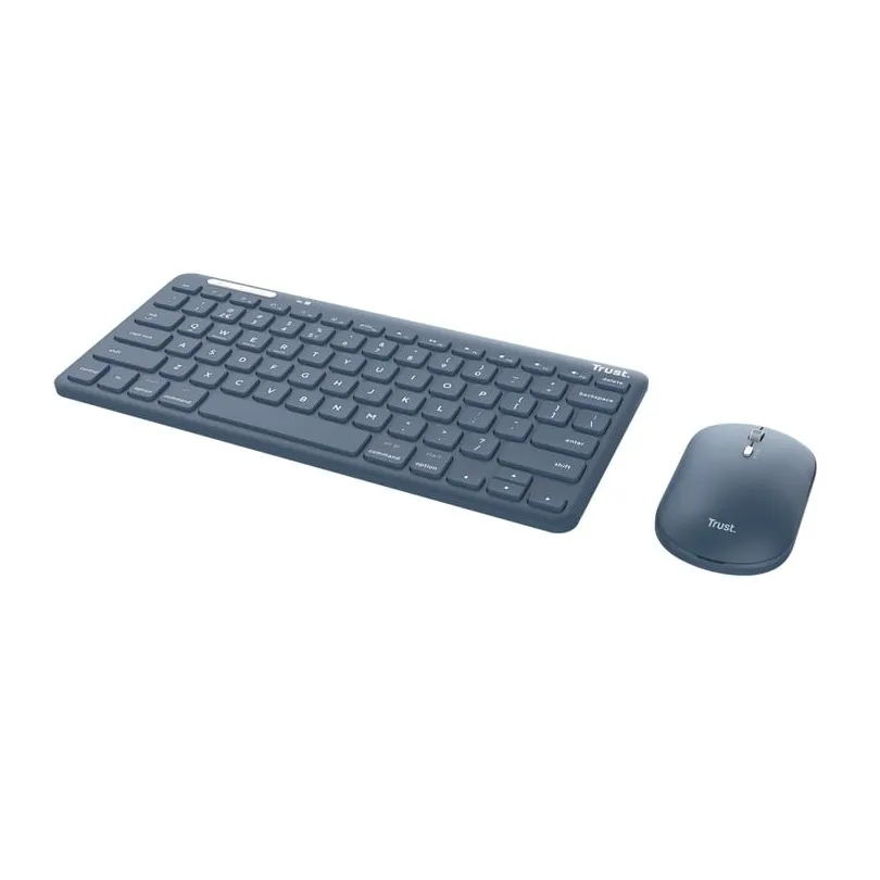 Trust Lyra Multi-Device Wireless Keyboard & Mouse Blauw