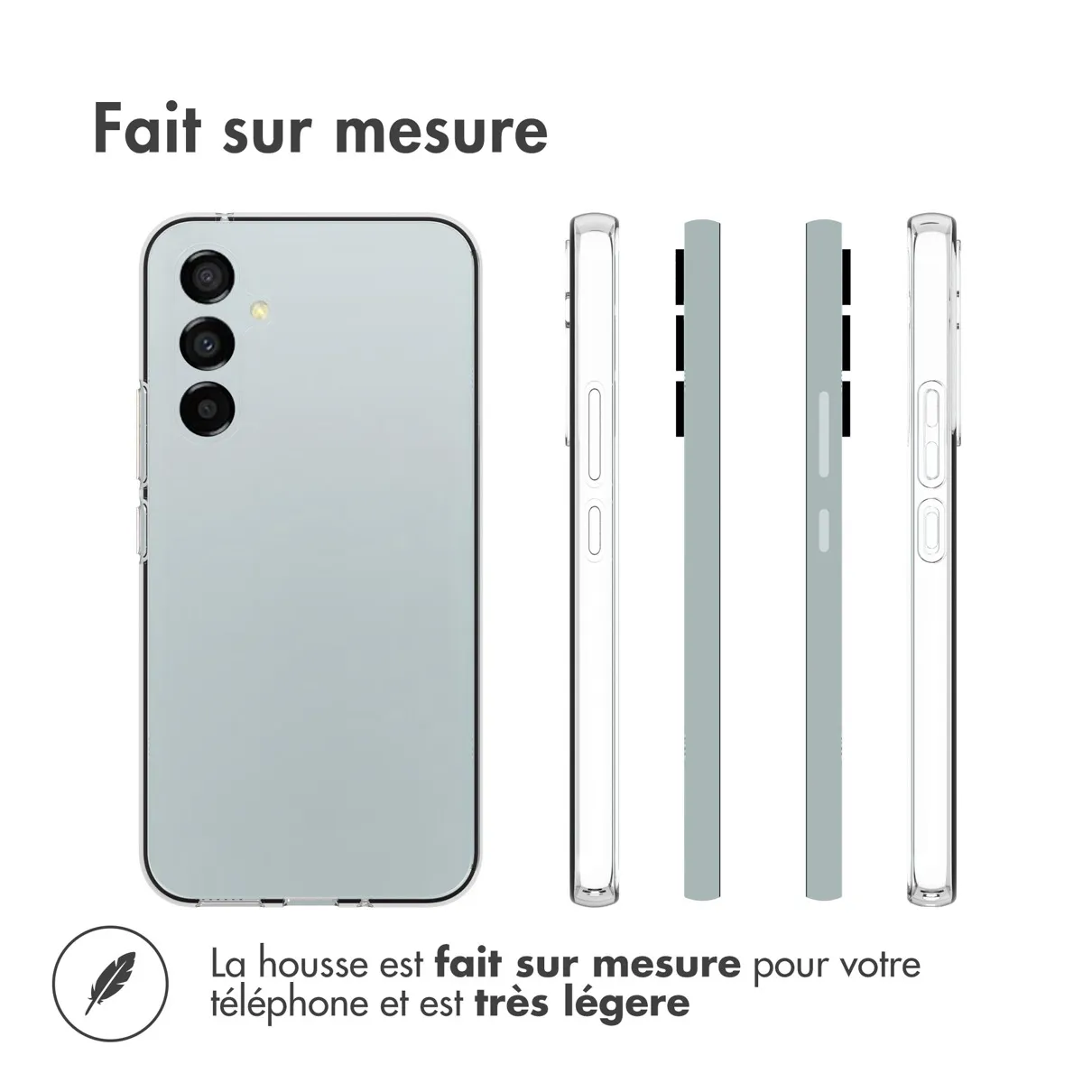 Accezz Clear Backcover Samsung Galaxy A54 (5G) Transparant