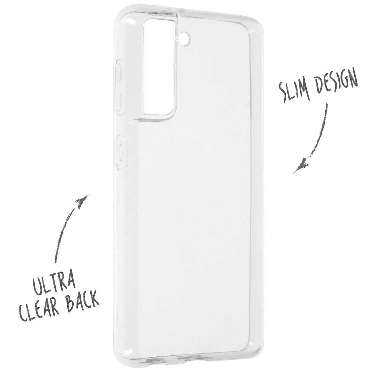 Accezz Clear Backcover Samsung Galaxy S21 FE Transparant