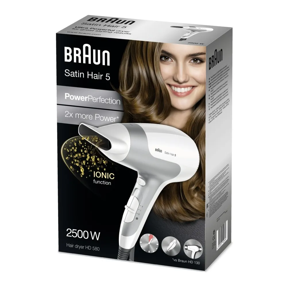 Braun HD580 Satin-Hair 5 Zilver