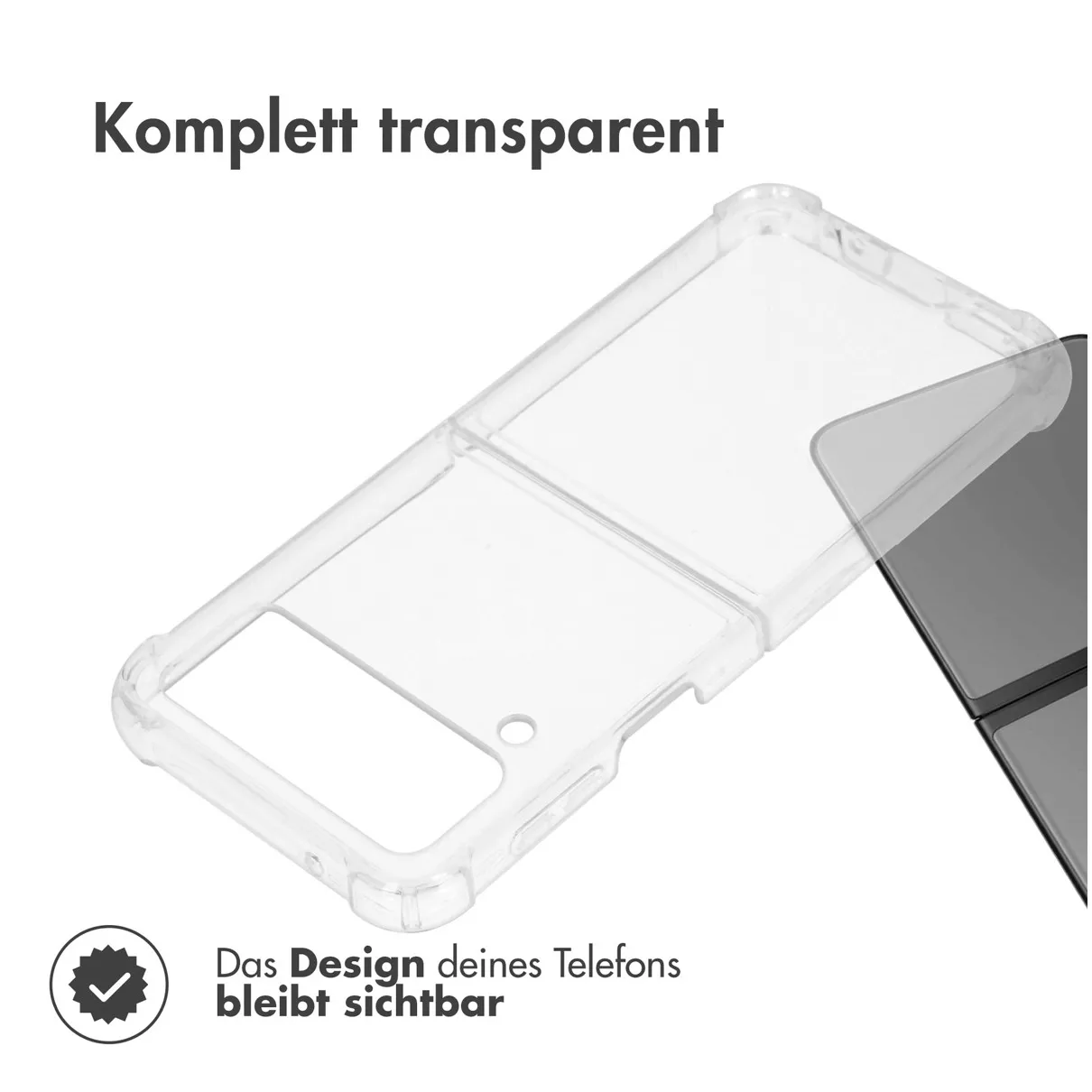 Accezz Clear Backcover Samsung Galaxy Z Flip 4 Transparant