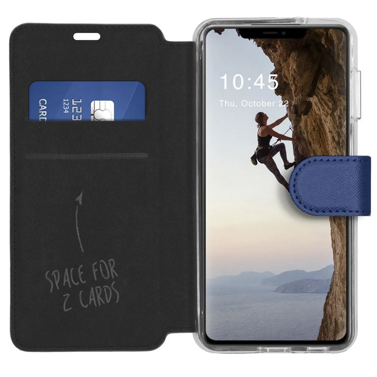 Accezz Xtreme Wallet voor Apple  iPhone 13 Pro Donkerblauw