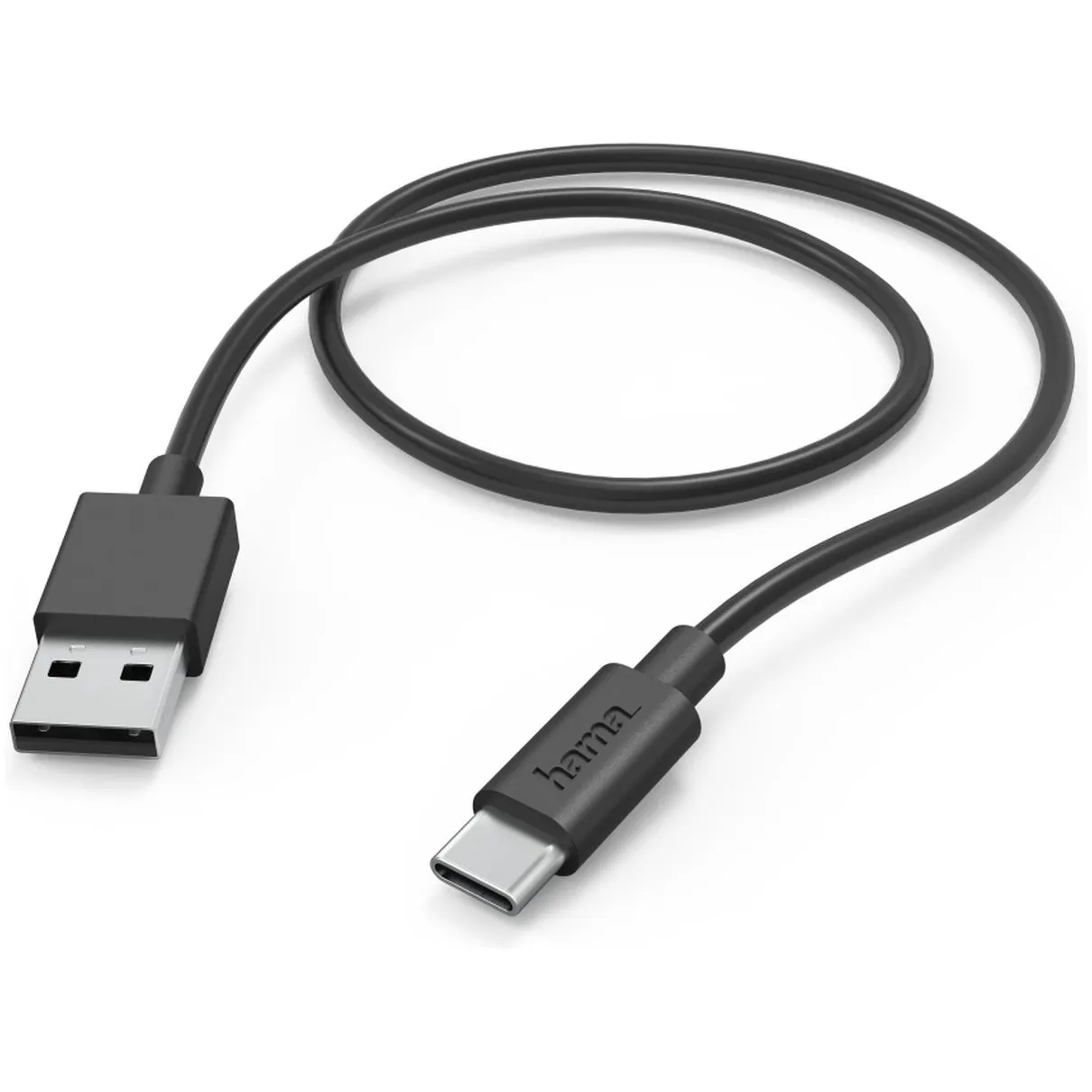 Hama Oplaadkabel USB-A naar USB-C, 1 meter Zwart