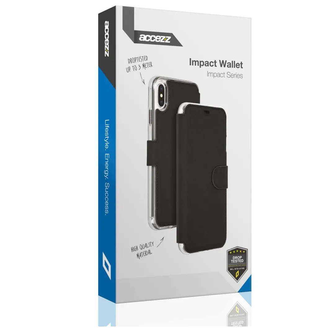 Accezz Xtreme Wallet voor Apple iPhone 14 Max Donkerblauw