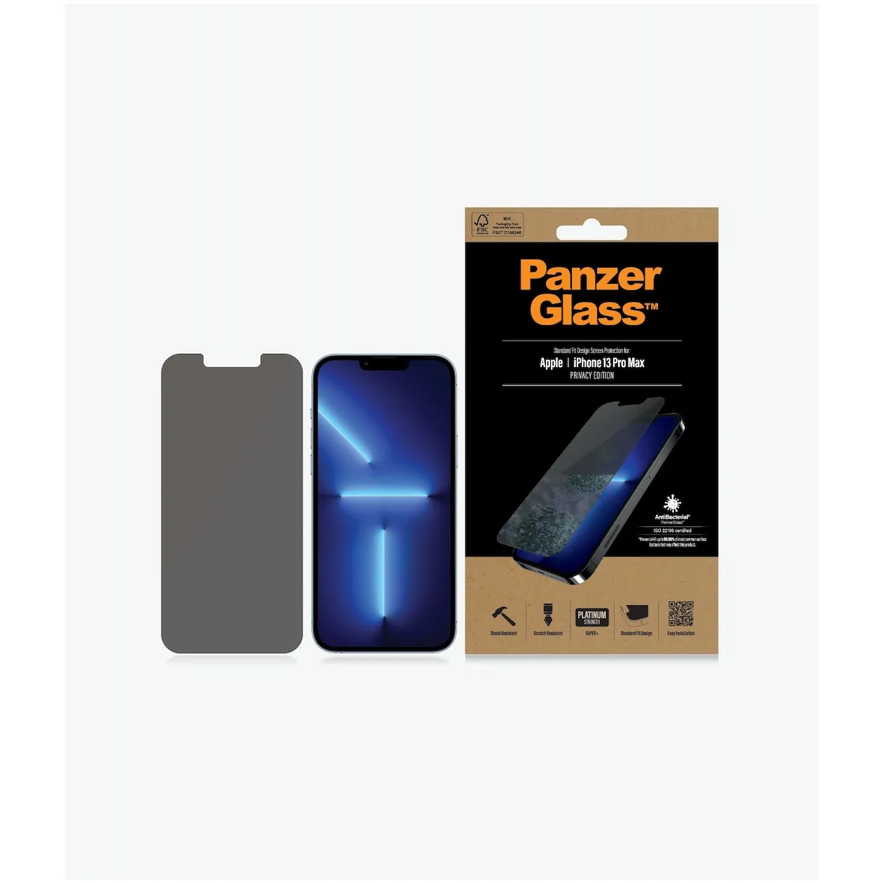 PanzerGlass iPhone 13 Pro Max Anti Bacterieel Transparant
