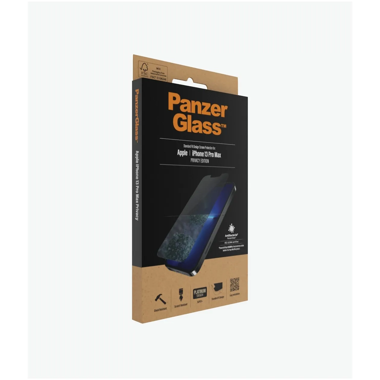 PanzerGlass iPhone 13 Pro Max Anti Bacterieel Transparant