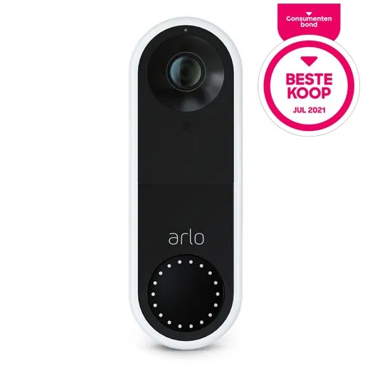 Arlo Video deurbel (draadloos) Zwart/wit