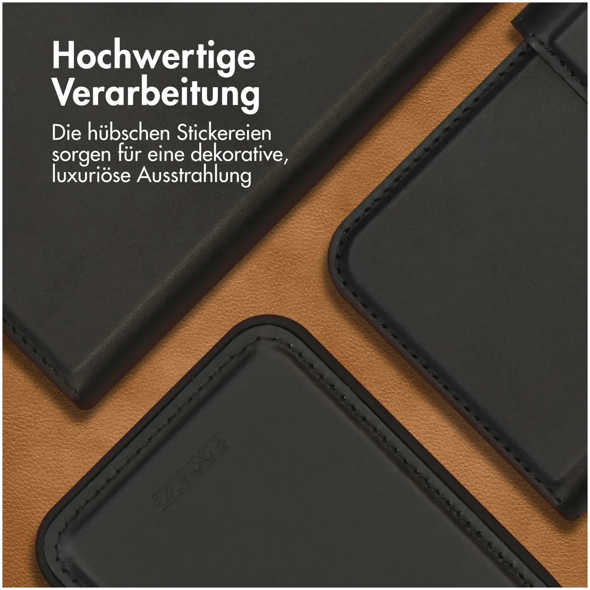 Accezz Premium Leather 2 in 1 Wallet Bookcase iPhone 15 Pro Zwart