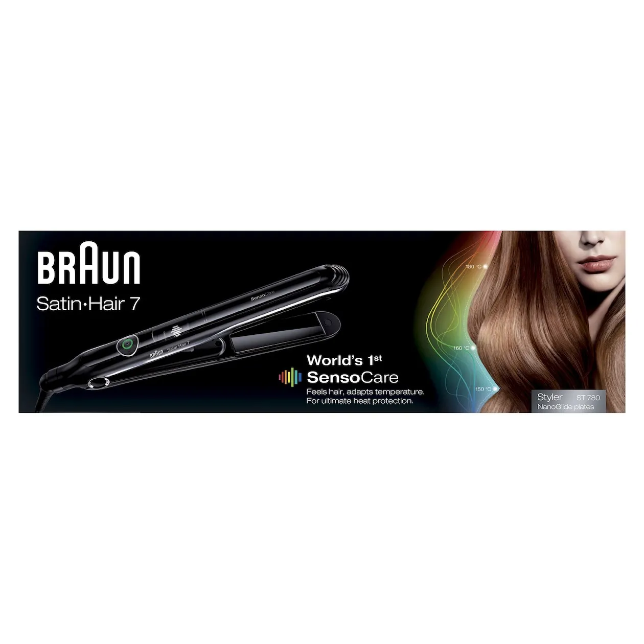 Braun ST780 Satin-Hair 7 SensoCare Zwart