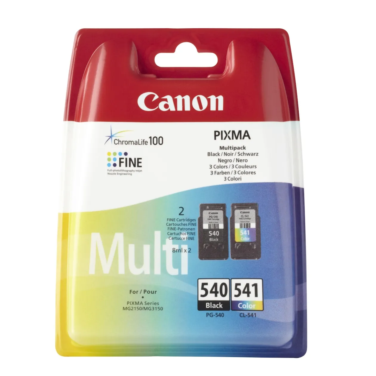 Canon PG-540 en CL-541 multipack Zwart/multicolor