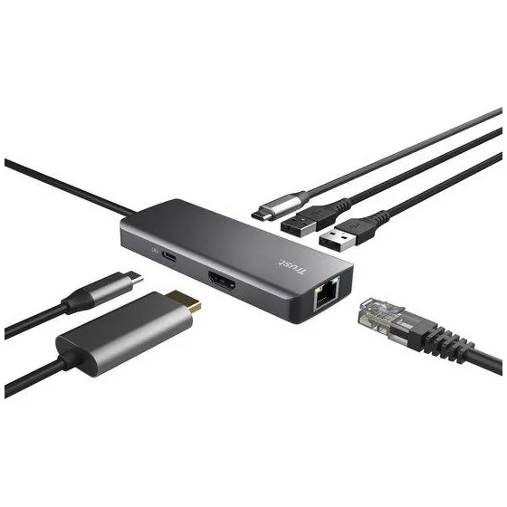 Trust Dalyx 6-in-1 USB-C-adapter
