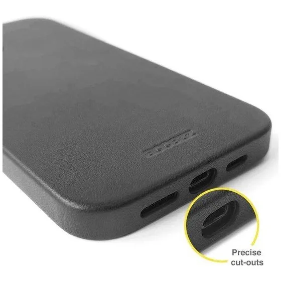 Accezz Leather Backcover met MagSafe iPhone 12 Mini Zwart