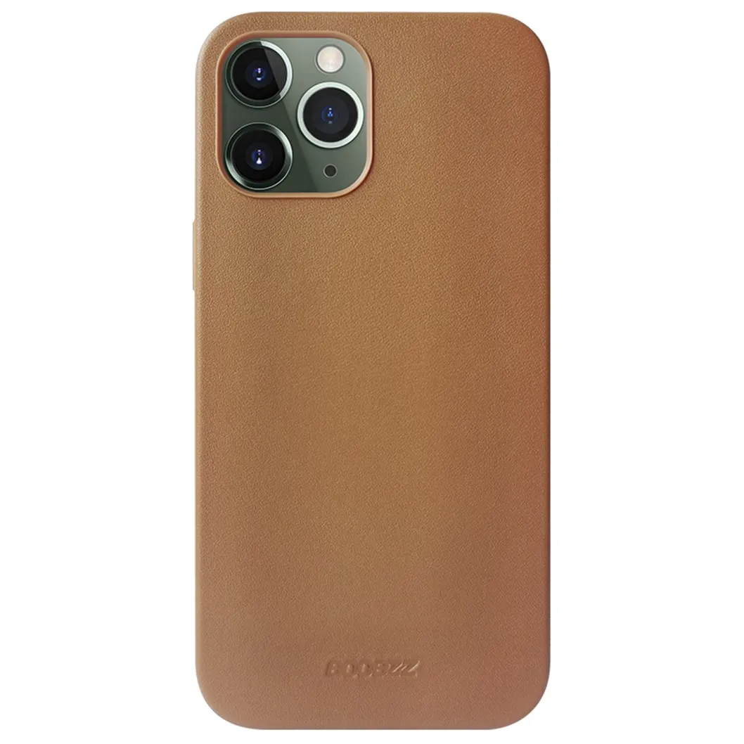 Accezz Leather Backcover met MagSafe iPhone 12 Pro Max Bruin