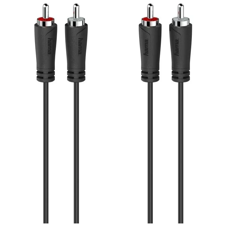 Hama Audiokabel, 2 cinch-stekkers - 2 cinch-stekkers, 5,0 m