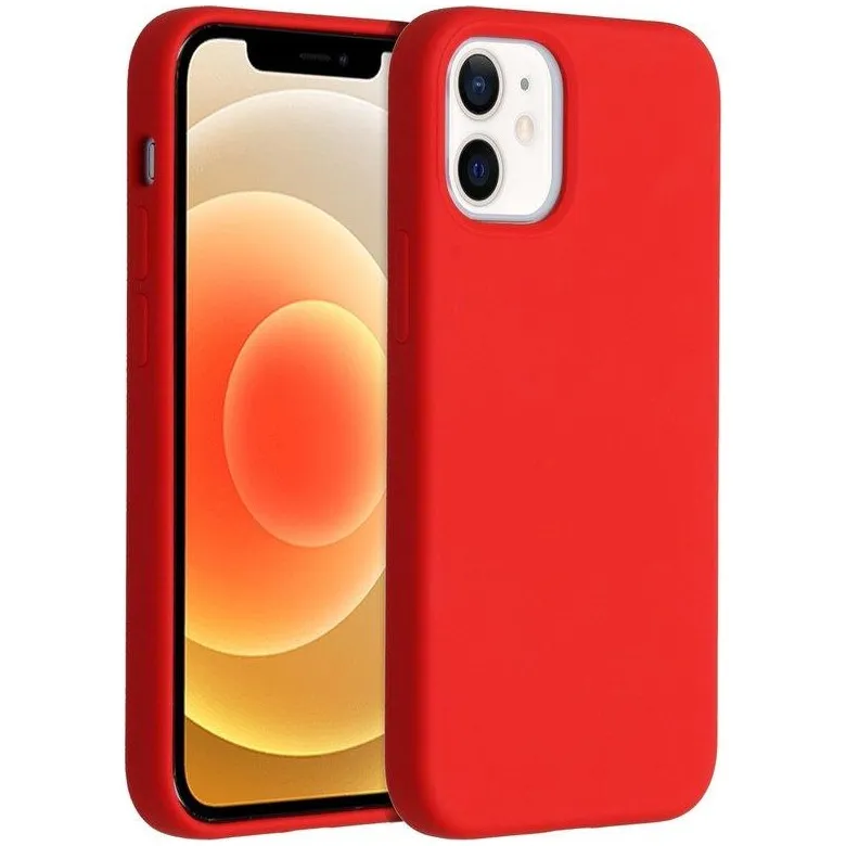 Accezz Liquid Silicone Backcover iPhone 12 Mini Rood
