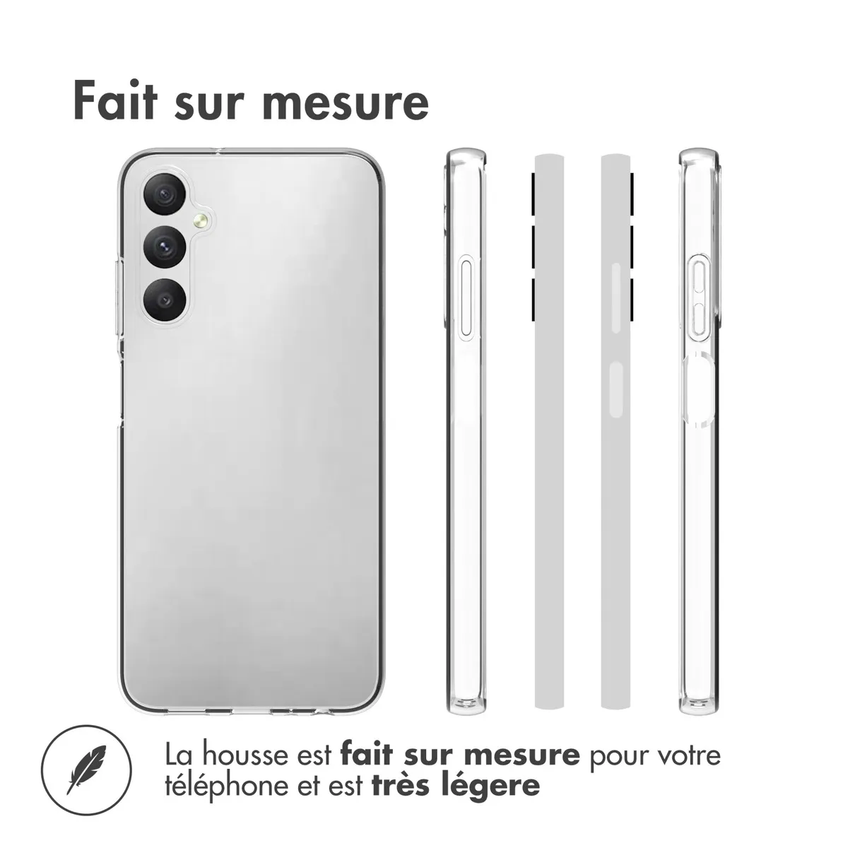 Accezz Clear Backcover Samsung Galaxy A05s Transparant