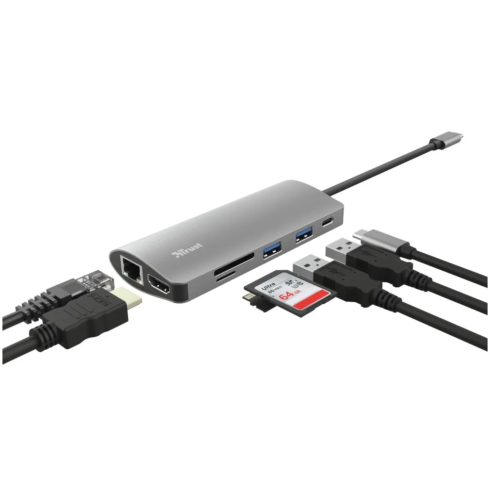 Trust Dalyx 7-in-1 USB-C-adapter