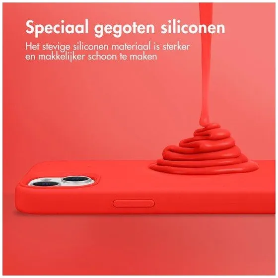 Accezz Liquid Silicone Backcover Samsung Galaxy A14 (5G) Rood