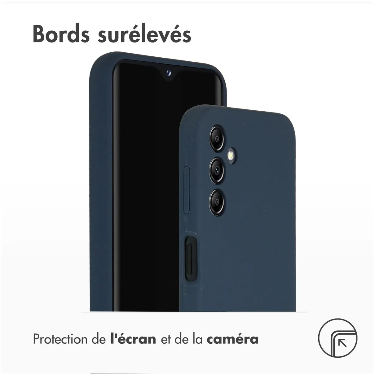 Accezz Liquid Silicone Backcover Samsung Galaxy A14 (5G) Donkerblauw