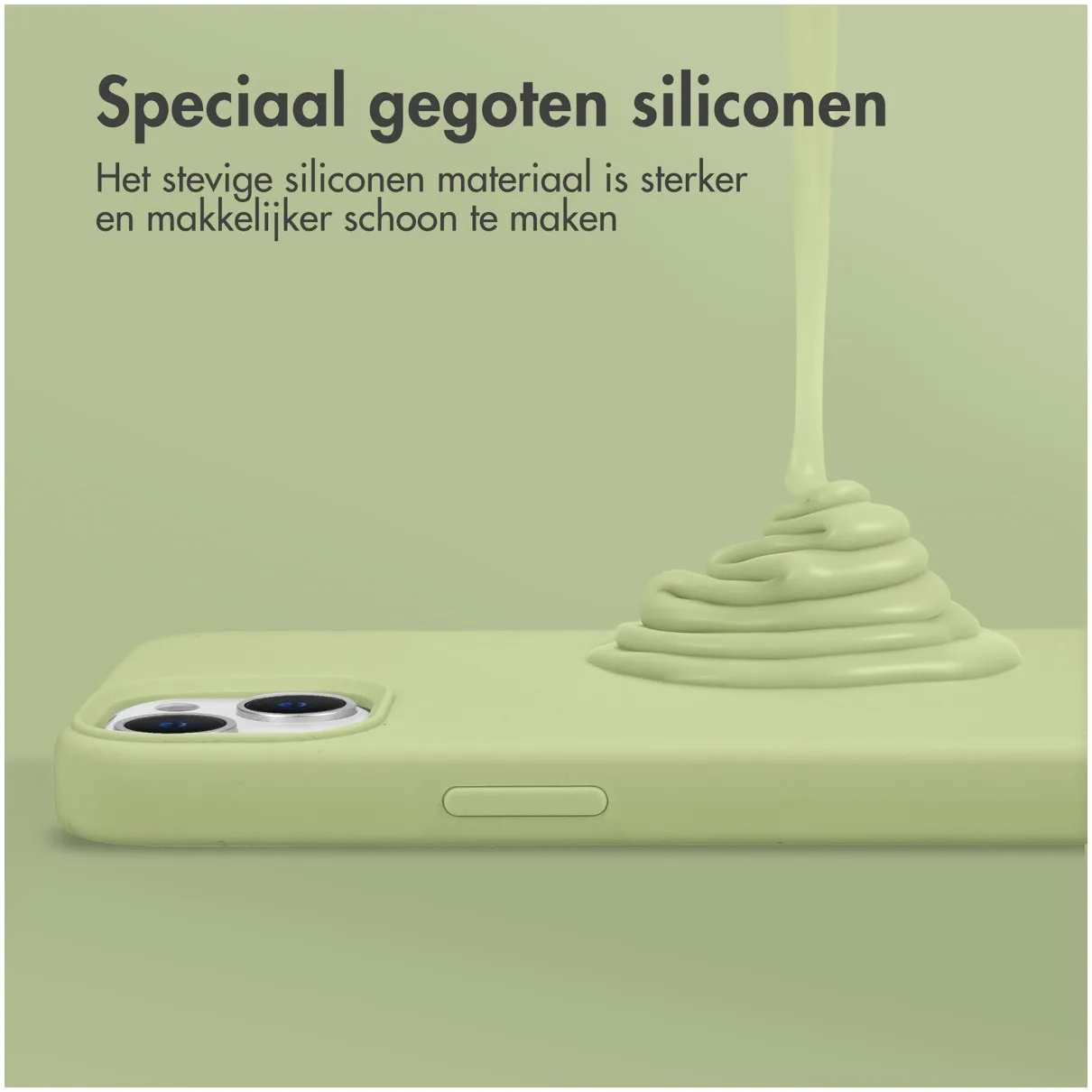 Accezz Liquid Silicone Backcover Samsung Galaxy A14 (5G) Groen
