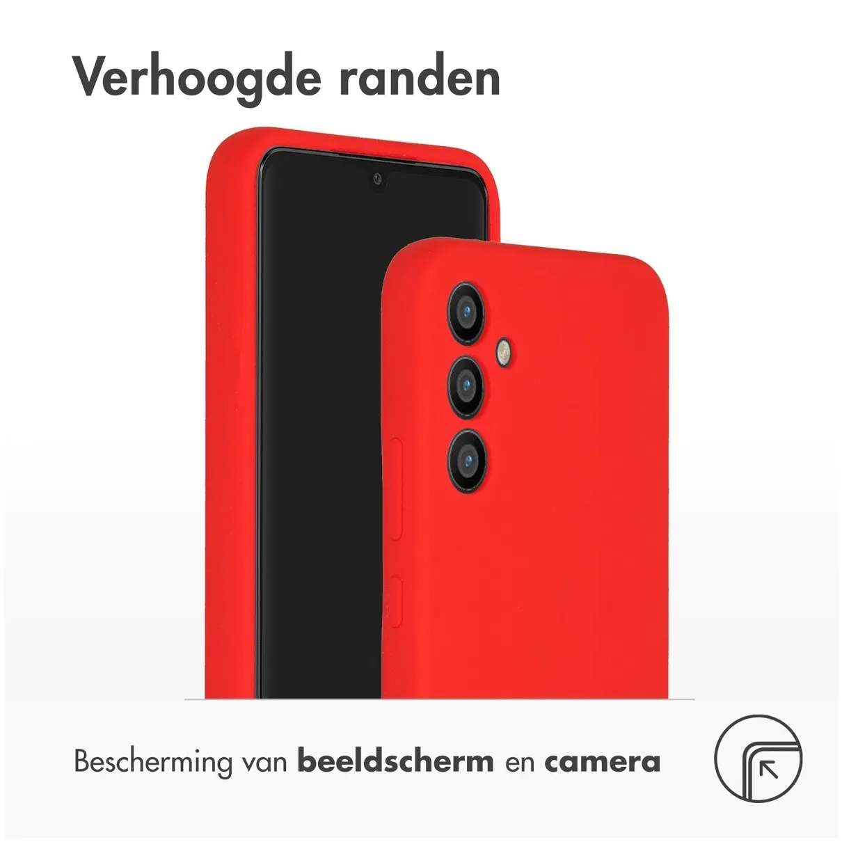 Accezz Liquid Silicone Backcover Samsung Galaxy A34 (5G) Rood