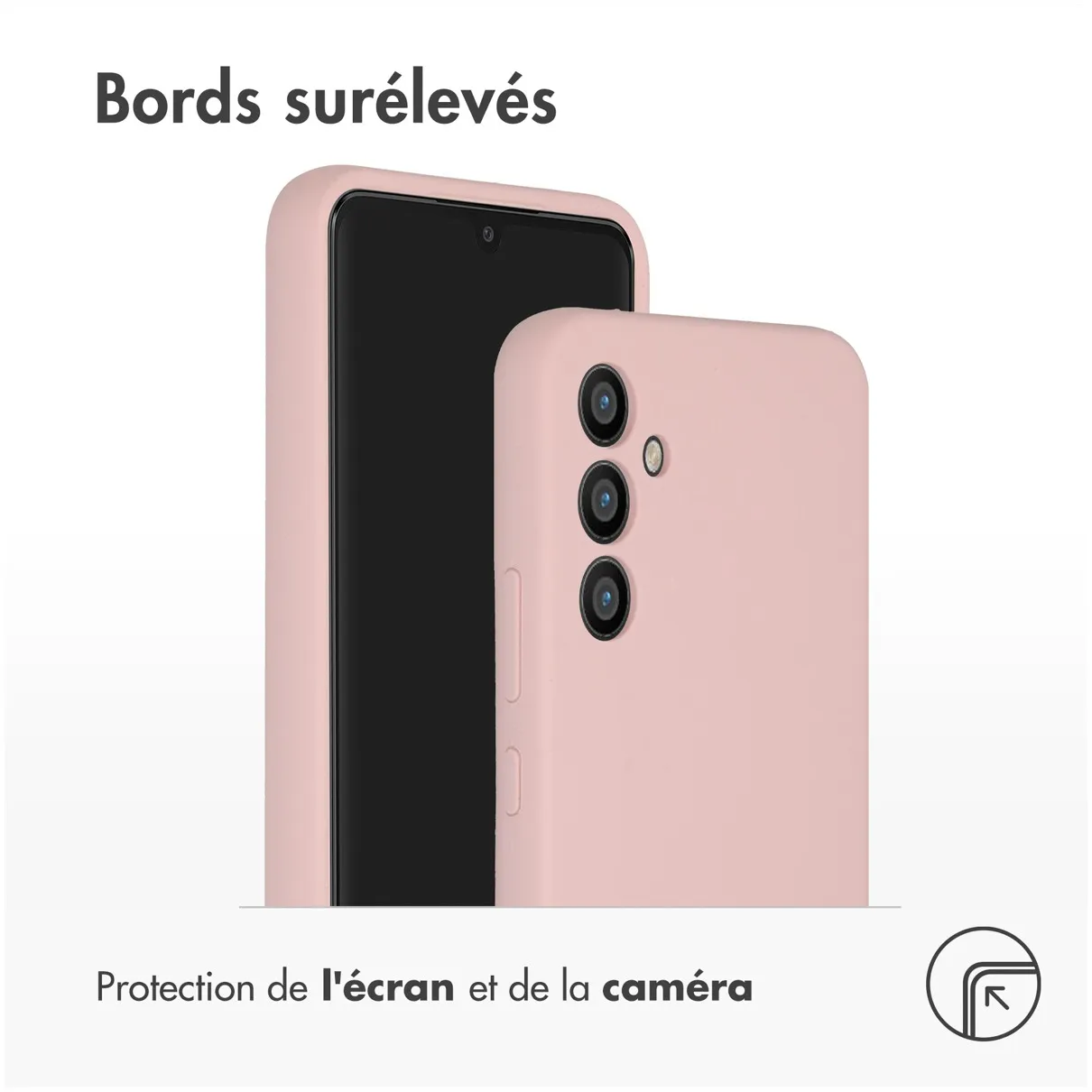 Accezz Liquid Silicone Backcover Samsung Galaxy A34 (5G) Roze