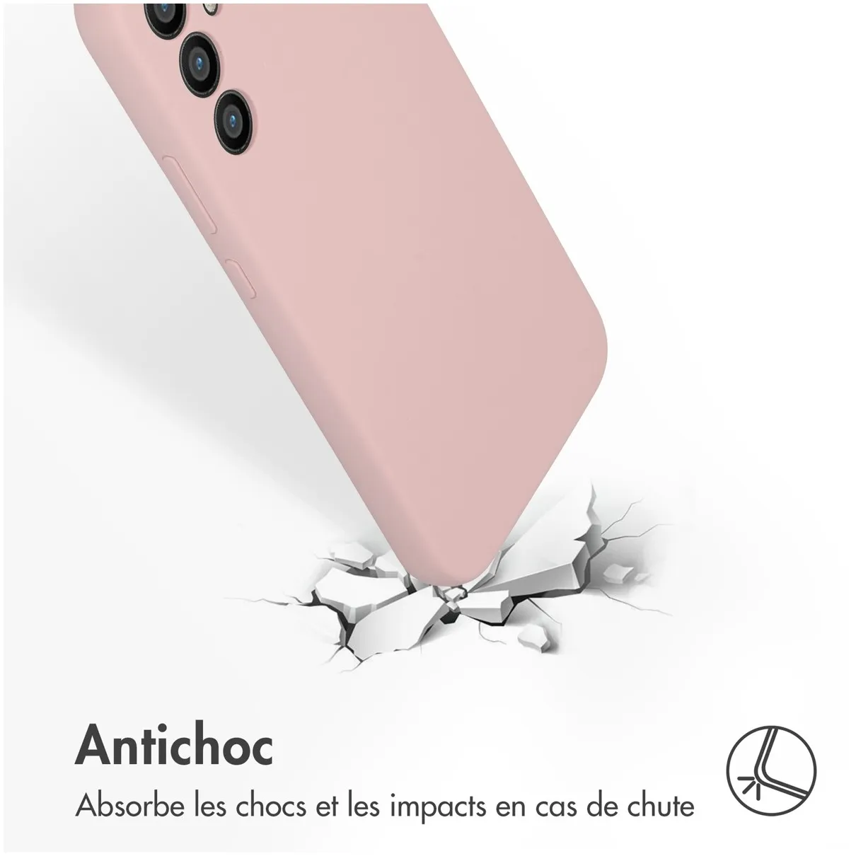 Accezz Liquid Silicone Backcover Samsung Galaxy A34 (5G) Roze