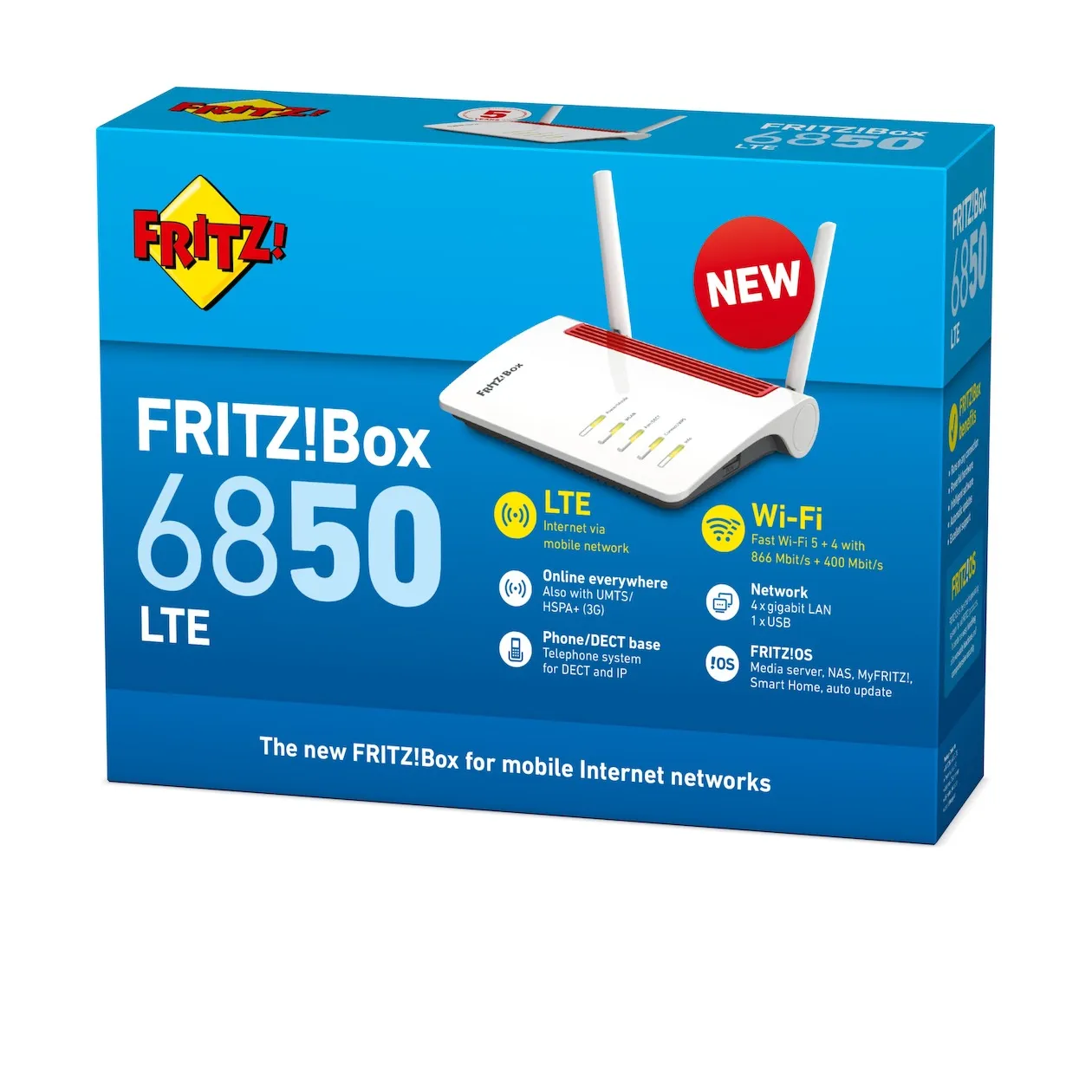 AVM FRITZ!Box 6850 LTE Edition International Rood