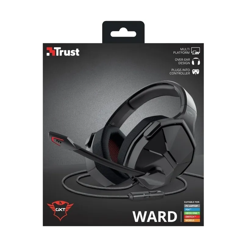 Trust GXT 4371 Ward Multiplatform Gaming Headset Zwart