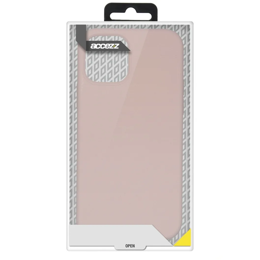 Accezz Liquid Silicone Backcover Samsung Galaxy S21 Roze