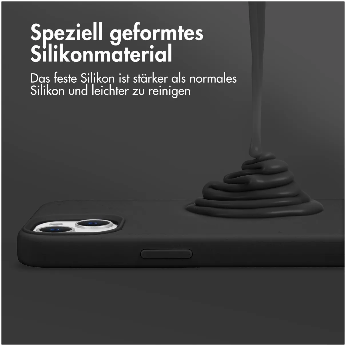 Accezz Liquid Silicone Backcover Samsung Galaxy S23 Plus Zwart